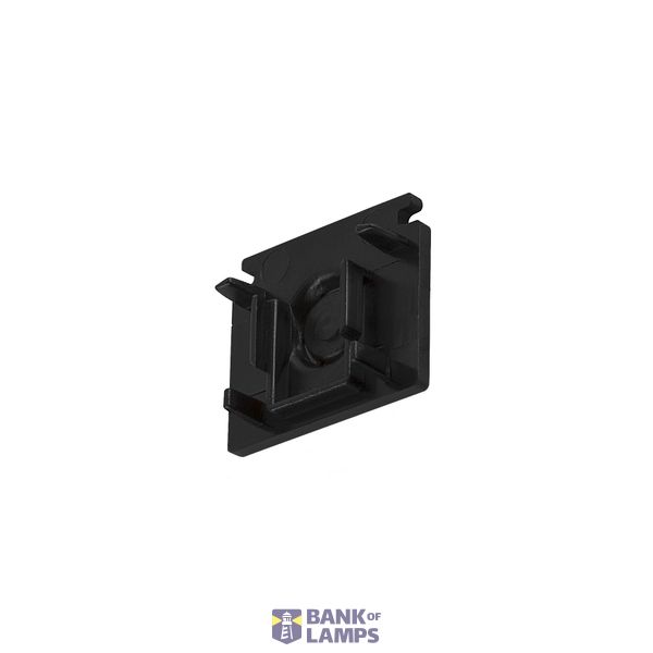 End cap for mounting track standard, 48V TRACK, black image 1