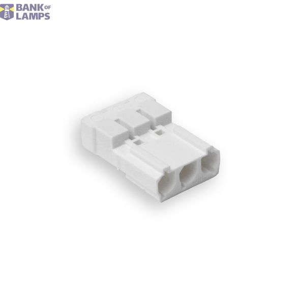 Screwless coupler 3-p plug, narrow, white image 2