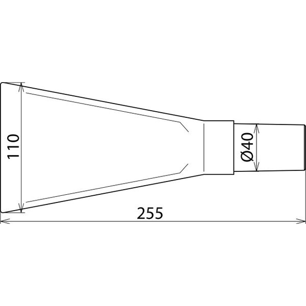 Flat cleaning head W 110/L 260 mm f. MS dry cleaning kits up to 36kV image 2