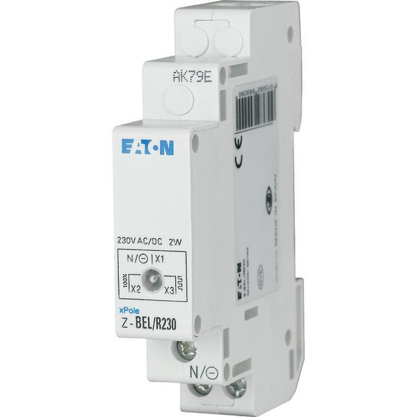 Z-BEL/R230 Single light, 230AC/DC, red image 3