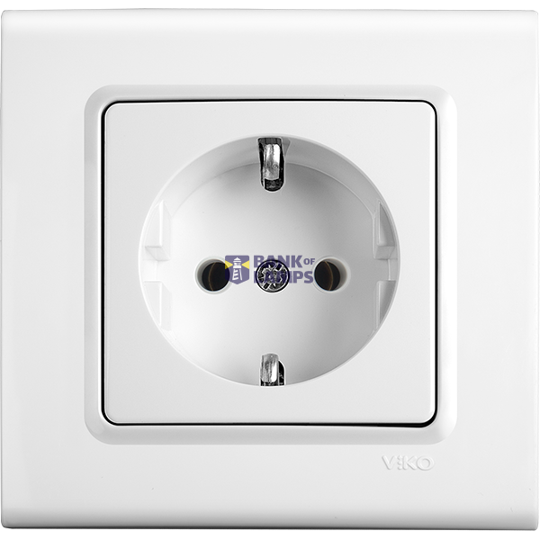 Linnera-Rollina Q C Earthed Socket Beige image 1