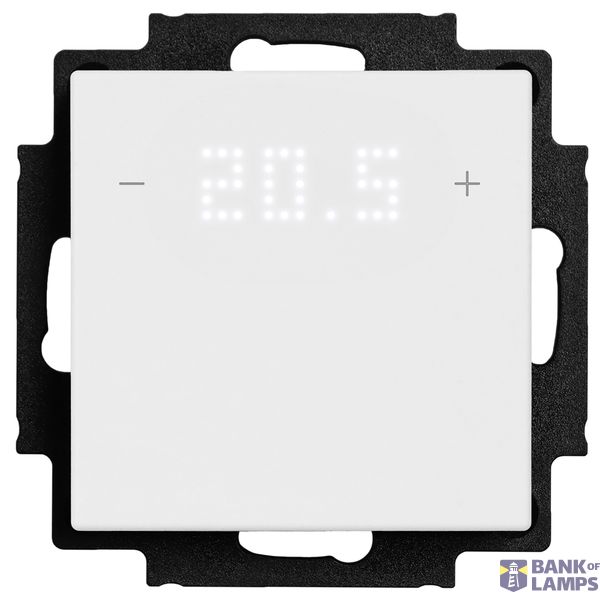 Push button switch, 2-key, 2xtemp., with display, input/output, room thermostat image 1