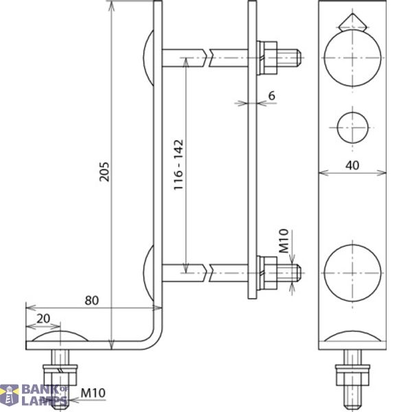 Traverse fixing for surge arrester image 2