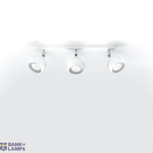 CEILING LAMP OCULARE 3 WHITE GU10 3X40W IP20 image 7