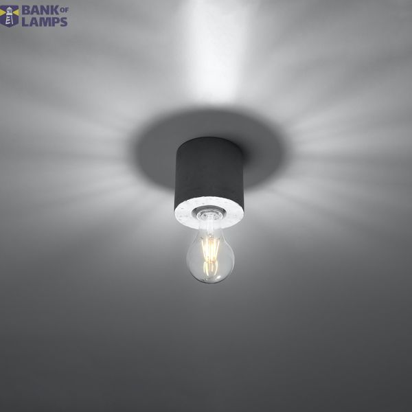 SALGADO BETON CEILING LIGHT E27 1X60W IP20 image 6