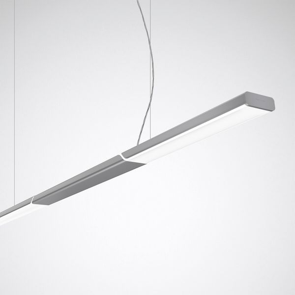 Suspended luminaires Parelia HCL Prisms Silver ETDD8 78W 12400lm Wide reduced glare UGR19 (W19) IK02 3 SDCM image 1