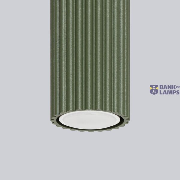 CEILING TUBE PIPE 60CM WITH ELEGANT GROOVING GREEN CARBON FOR A MODERN LIVING ROOM image 8