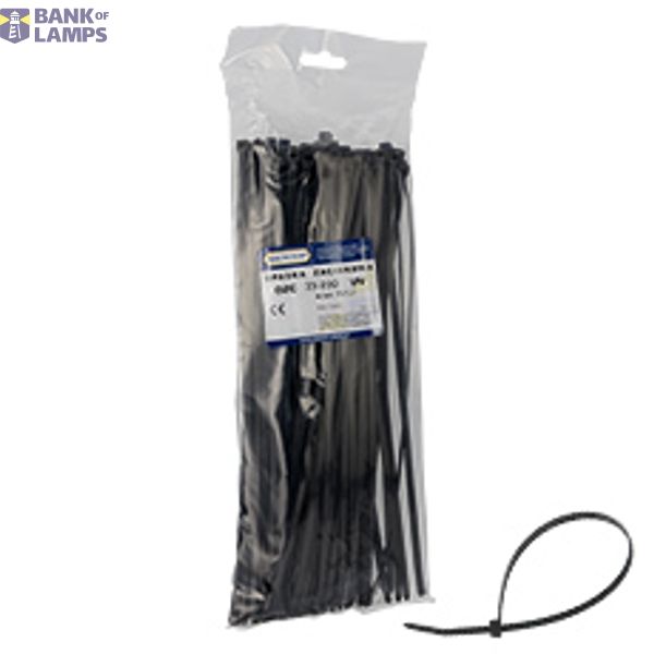 Cable tie black OZC 35-290 UV    100 pcs image 1