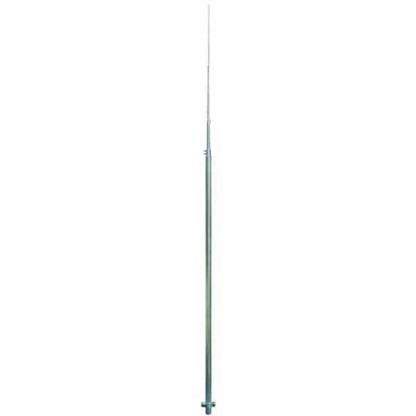 Air-term. rod D 40/16/10mm Al L 5000 mm with earthing clamp and KS con image 1