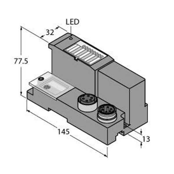 Gateway for BL67 I/O system Interface for DeviceNet™   BL67-GW-DN image 1