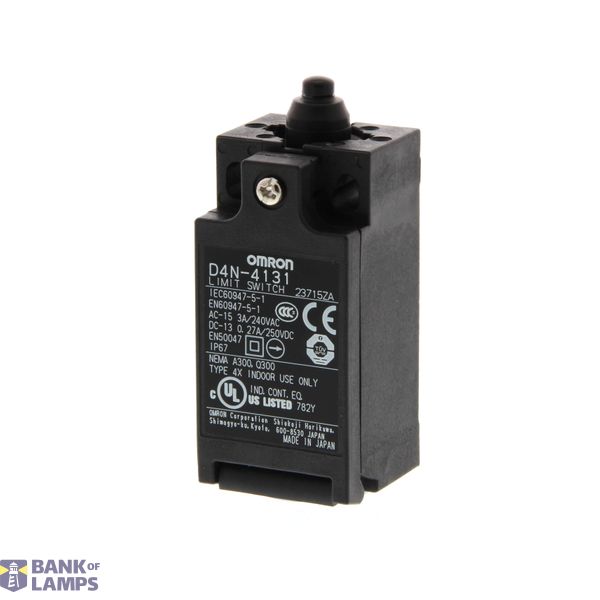 Limit switch, Top plunger, 2NC/1NO (MBB contact-/-slow-action), 2NC/1NO (MBB contact-/-slow-action), M20 (1-conduit) D4N 0475H image 1
