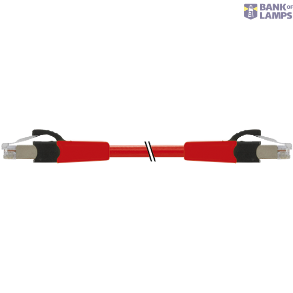 RJ45 male 0° / RJ45 male 0° shielded FRNC/LS0H 4x2xAWG27 shielded rd U image 2