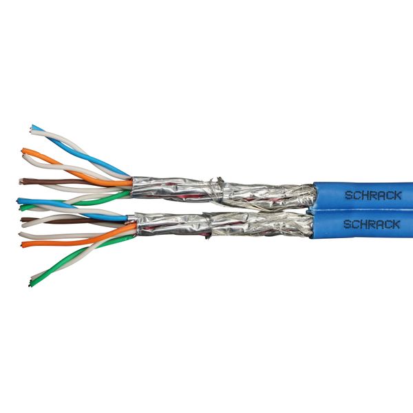 S/FTP Cable Cat.7, 2x(4x2xAWG23/1), 1.000Mhz, LS0H, Dca, 40% (The price is shown without markup on metals. Request a quote for accurate information) image 1