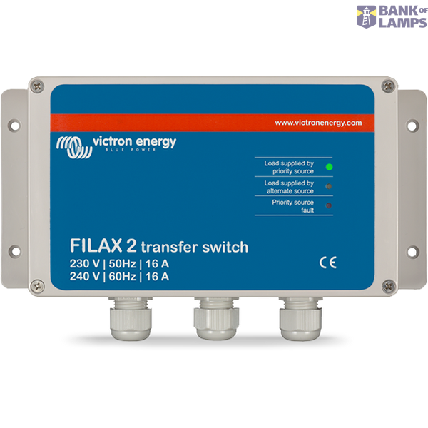 Victron Energy Power Distribution Systems Filax 2 Transfer Switch CE 110V/50Hz-120V/60Hz image 1