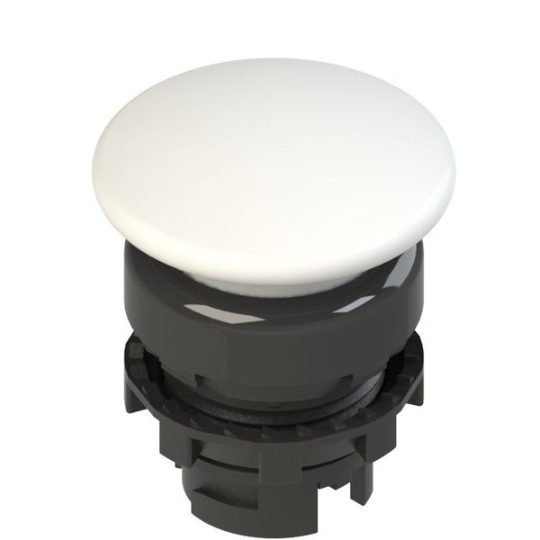 Illuminated white mushroom pushbutton image 1