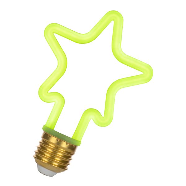 Neon LED Star E27 4W Green image 1