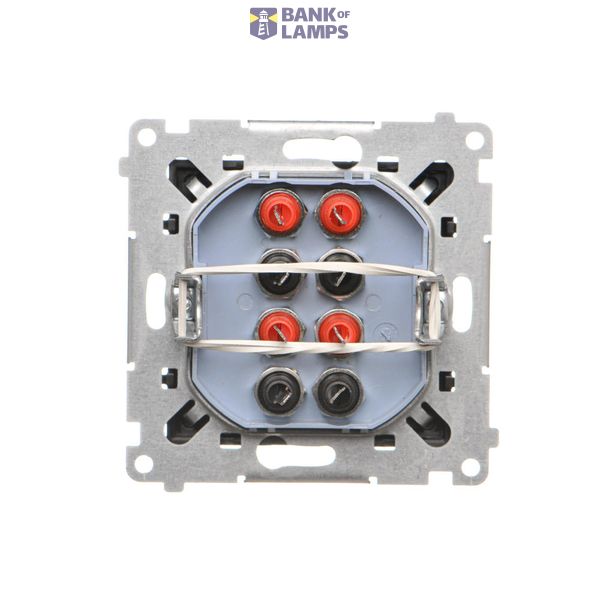 Double socket outlet with earthing and shutters - Czech pin system, white, 16A image 2