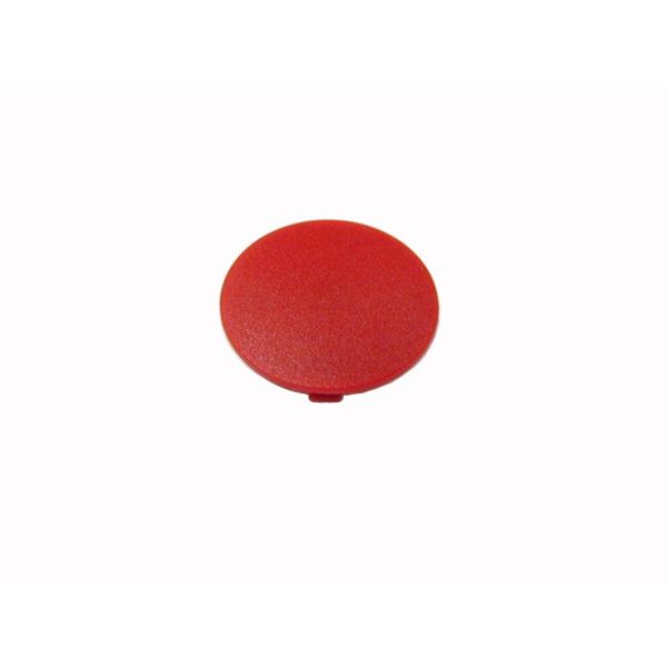 M22-XDP-R Button plate, mushroom red, blank image 1
