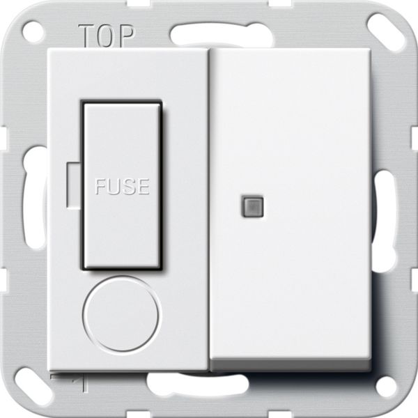 Fused spur BS 13 A switched + ctrl.l. System 55 p.white image 1