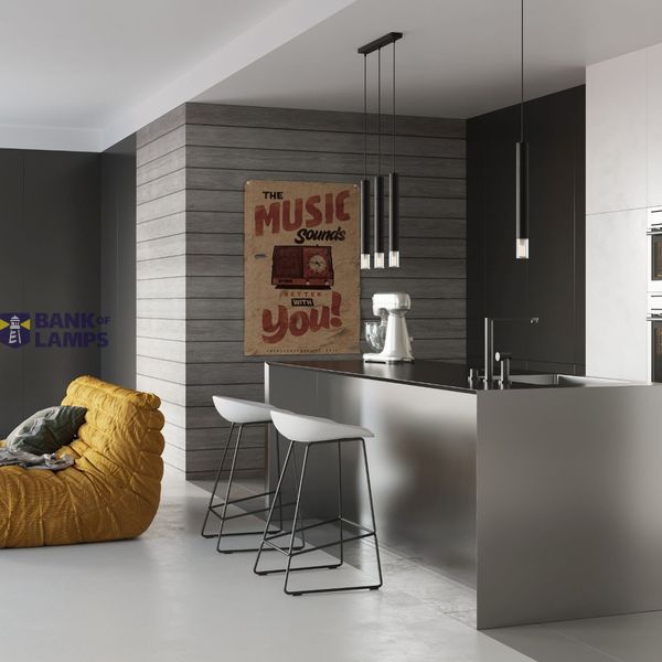 HANGING LAMP WEZYR 3 BLACK G9 3X40W IP20 image 5