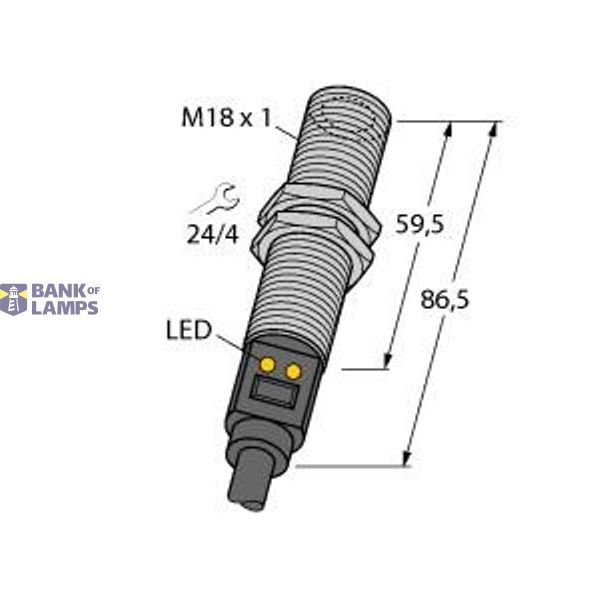 Temperature sensor Passive Infrared Sensor   M18TB14 W/30 image 1
