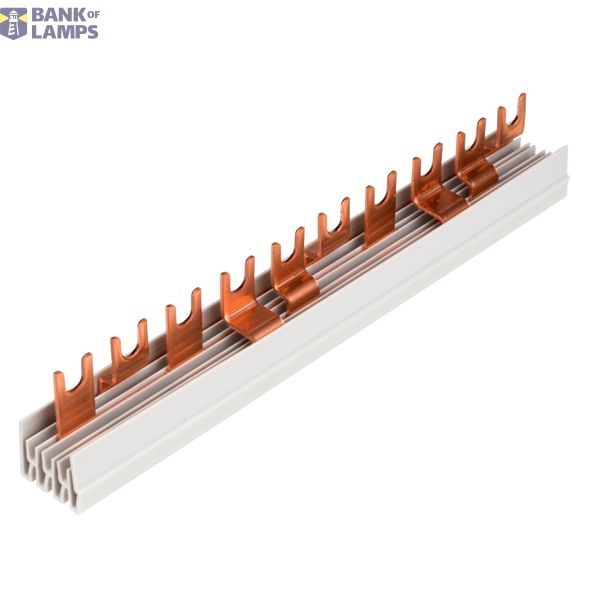 Busbar, 1xRCCB 4-pole, 1xMCB 3+N, 1xMCB 1+N, 10MW, 16mmý image 4
