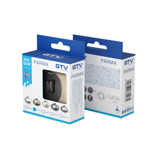 Spot luminaire housing PARMA, IP20, round, stainless steel image 3