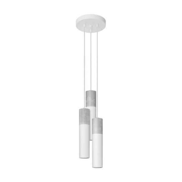 HANGING LAMP BORGIO 3P WHITE GU10 3X40W IP20 image 1