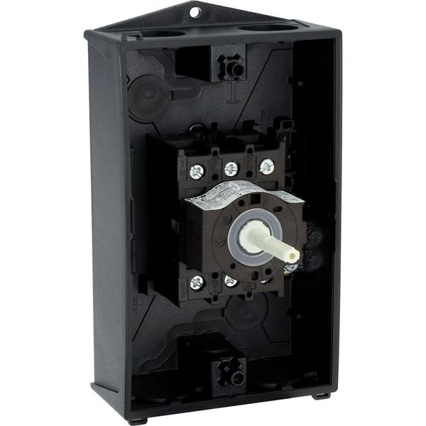 P1-25/I2/SVB Main switch, P1, 25 A, surface mounting, 3 pole, Emergency switching off function, With red rotary handle and yellow locking ring, Lockable in the 0 ( image 64