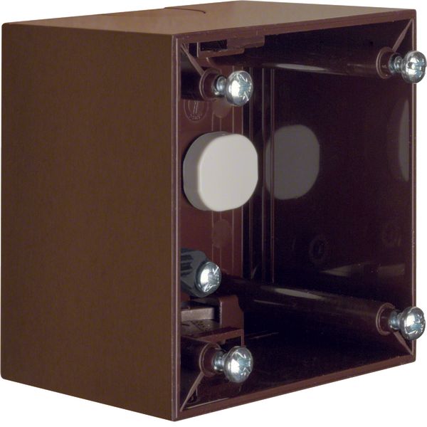 Surface-mounted housing high surface-mounted, Integro Flow, brown glos image 1