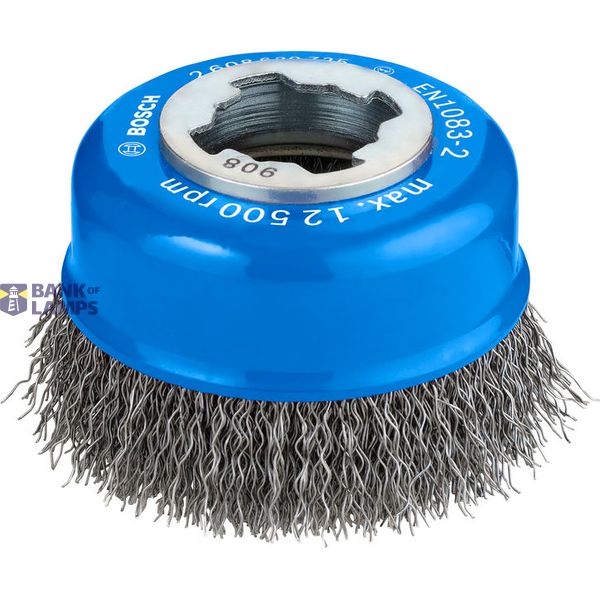 X-LOCK Cup brushes Crimped 75mm Steel 0.3mm image 1