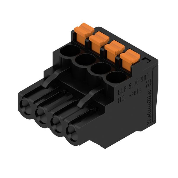 PCB plug-in connector, female plug, 5.00 mm, Number of poles: 4, 90°, PUSH IN with actuator, Clamping range, max. : 3.31 mm², Box image 1