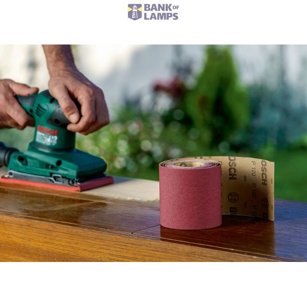 Sanding roll for wood and paint, 93 mm x 5 m, P80 G= 80 image 2