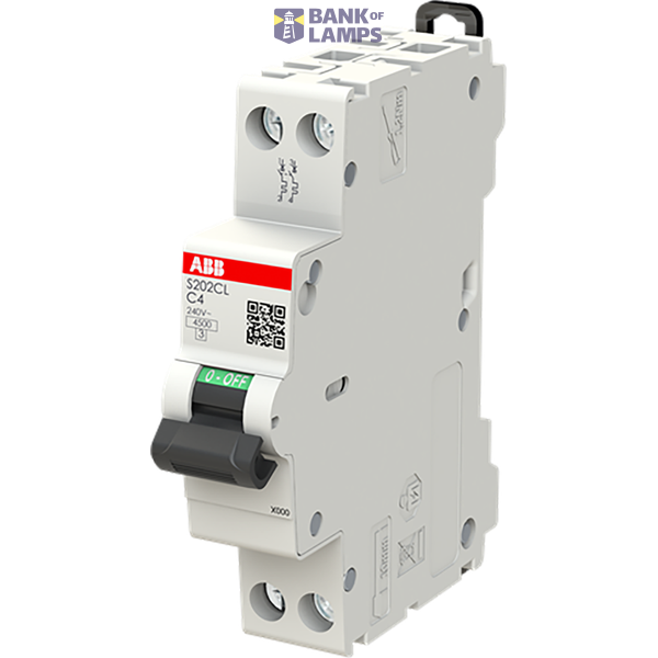S202CL-C4 Compact MCB S200C 2P 4A Curve C 4.5kA image 2
