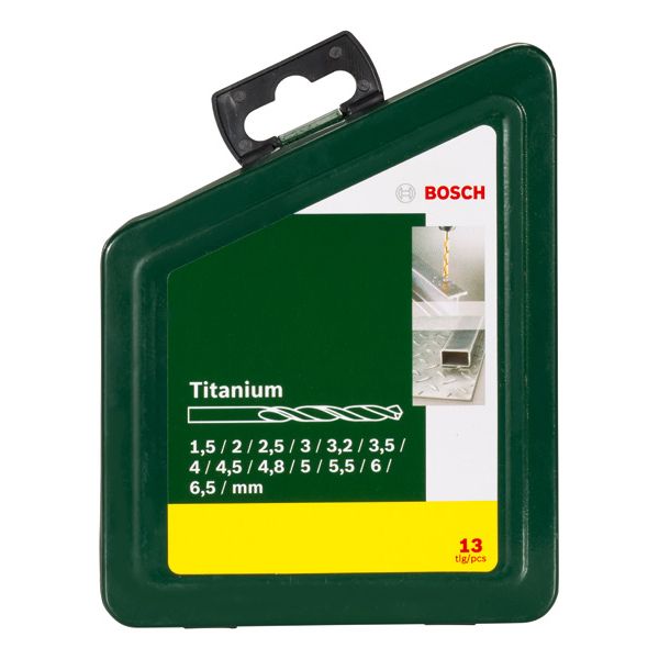 13-piece HSS-TiN metal drill bit set image 2