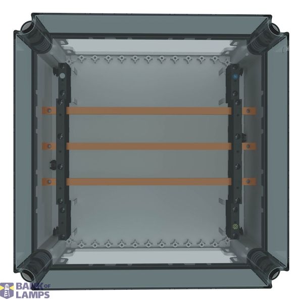 Busbar panel enclosure with transparent cover, 160A, 3-pole image 5