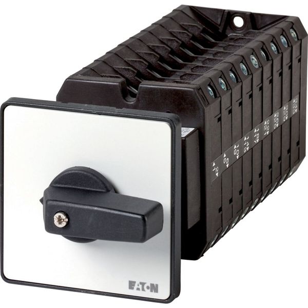 T5-9-8354/Z On-Off switch, T5, 100 A, rear mounting, 9 contact unit(s), 18-pole, with black thumb grip and front plate image 5