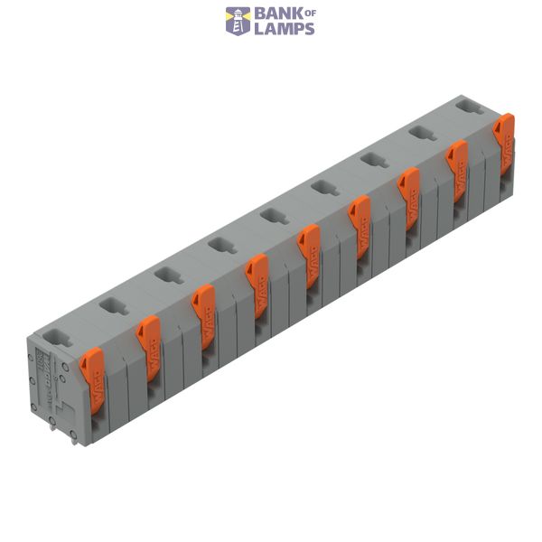 2601-3509 PCB terminal block; lever; 1.5 mm²; Pin spacing 11.5 mm; 9-pole; Push-in CAGE CLAMP®; 1,50 mm²; gray image 1