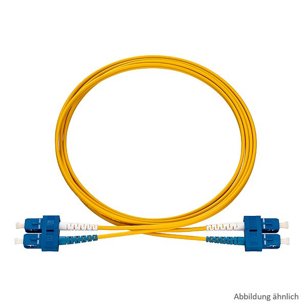 SC-D/SC-D Patch Cable, OS2, yellow, 5m image 1