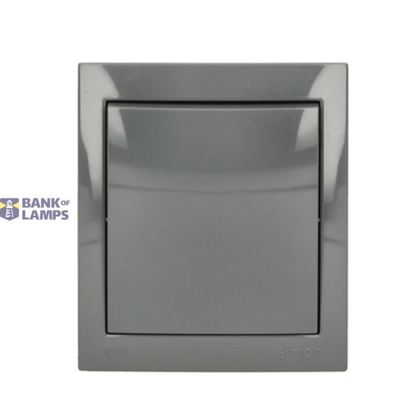Splash-proof single switch, IP44, 10AX, dark grey image 1