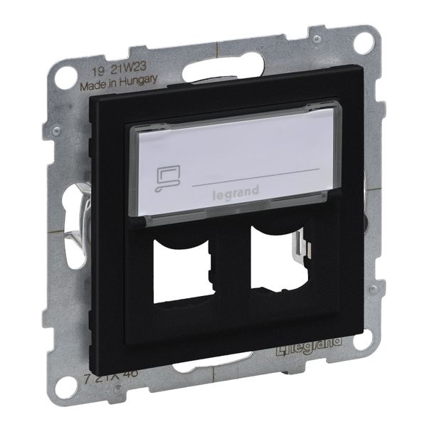 DOUBLE SYSTIMAX ADAPTOR BLACK image 1