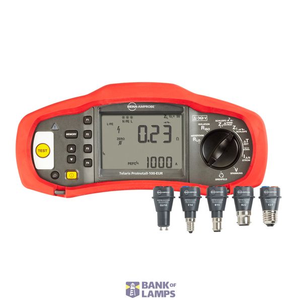 PROINST-100-EUR KIT1 Multifunction tester PROIN-100-EUR + Light-Check Adapter Set ADPTR-KIT1-EUR image 1