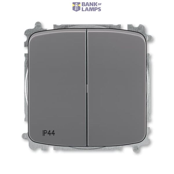3559A-A52940 S2 Mechanical Controls 2 gang(s), Rocker lever Two-way switch grey - Tango image 1