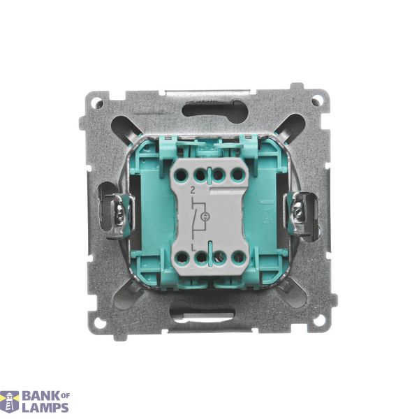 Touch panel 1 module, Modul 1: 2 vertical touch fields, Fixing: horizontal, White pearl image 1