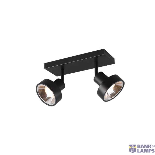 Leon spotlight 2-pc GU10 matt black image 1