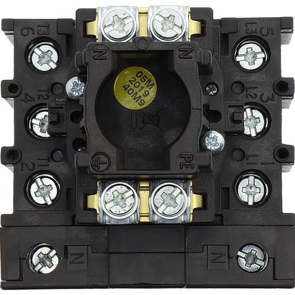 P1-25/EA/SVB-SW/N Main switch, P1, 25 A, flush mounting, 3 pole + N, STOP function, With black rotary handle and locking ring, Lockable in the 0 (Off) position image 33