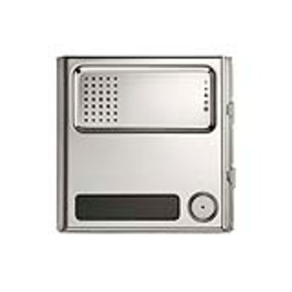 SINTHESI STEEL MODULE PRE-ARRANGED FOR LOUDSPEAKING UNIT - 1 BUTTON image 1