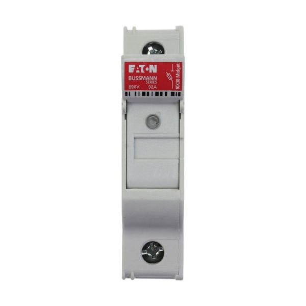 Eaton Bussmann series CHM modular fuse holder, 600 Vac, 1000 Vdc, 30A, Modular fuse holder, Single-pole, 200kA - CHM1DCIU image 2