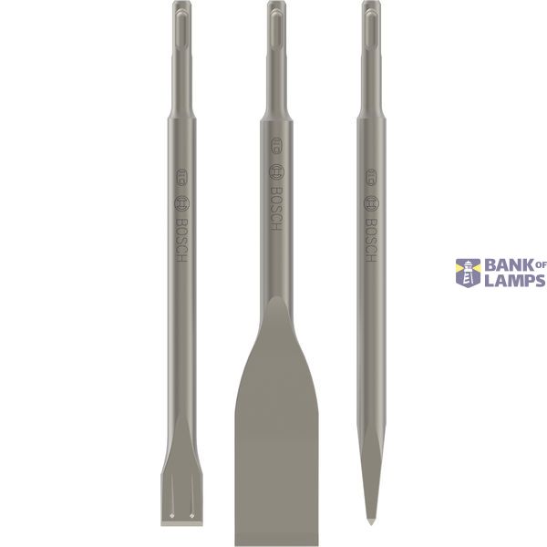 3-piece chisel set, SDS plus 0/20/40 mm image 1