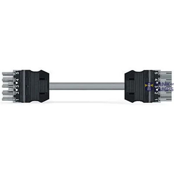 pre-assembled interconnecting cable Cca Socket/plug, black image 1